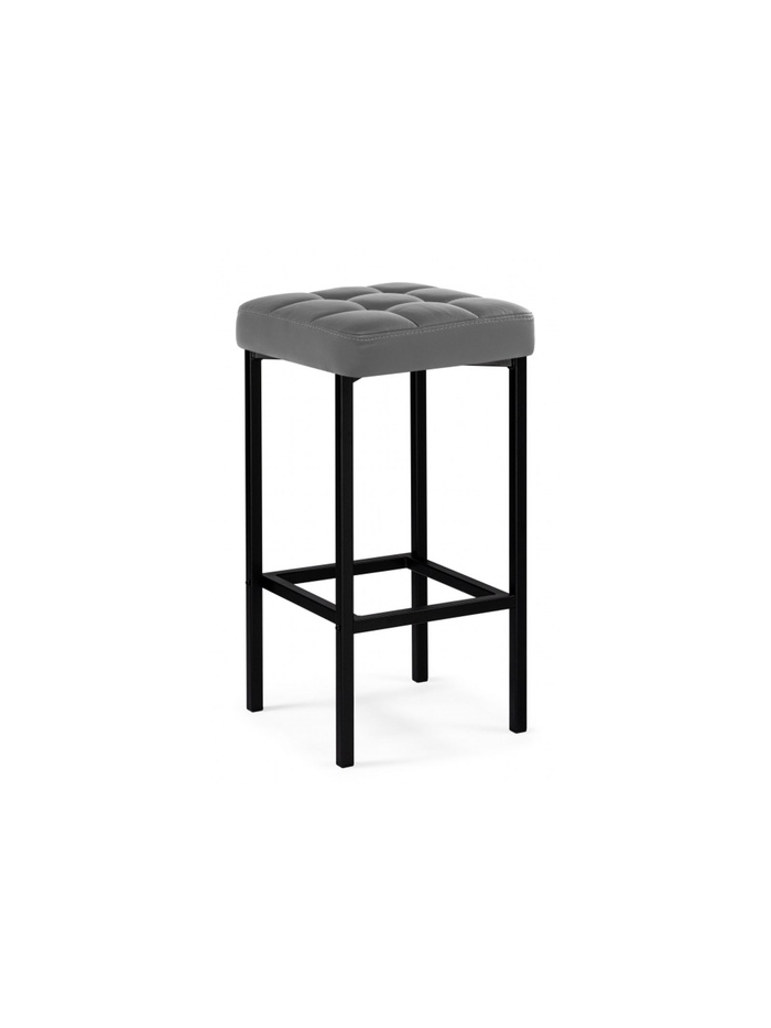 Стул барный Лофт темно-серый / черный матовый