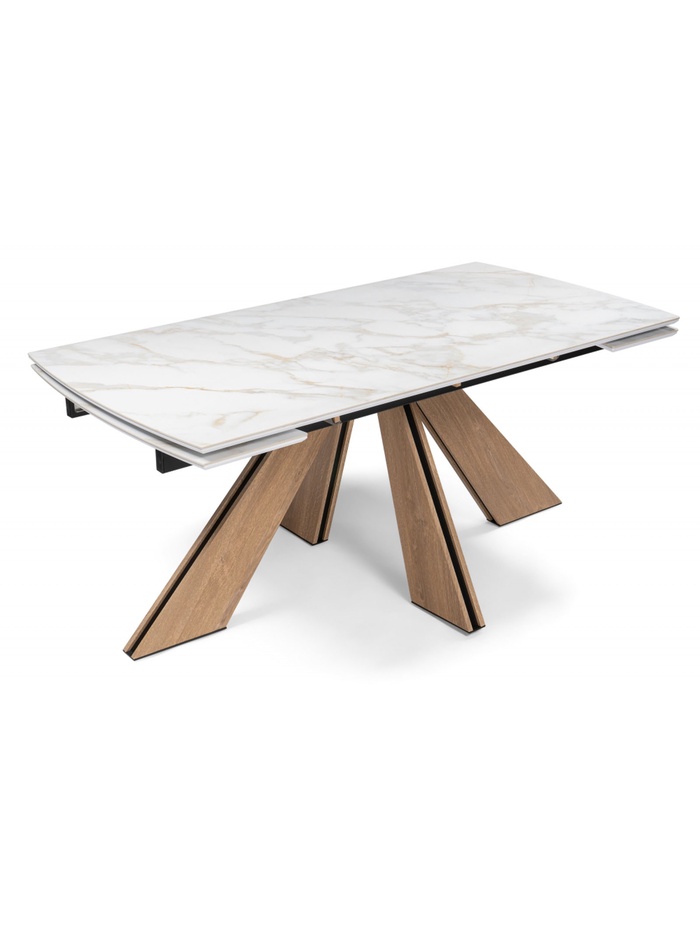 Керамический стол Шаннон 180(240)х90х79 carla larkinm / дуб монтана