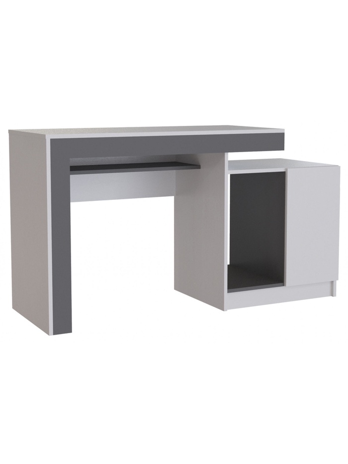 Стол компьютерный Модена белый / графит
