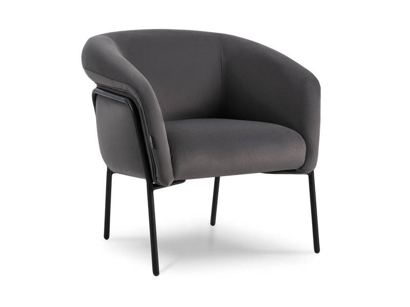 Кресло Кенсол Велюр Серый