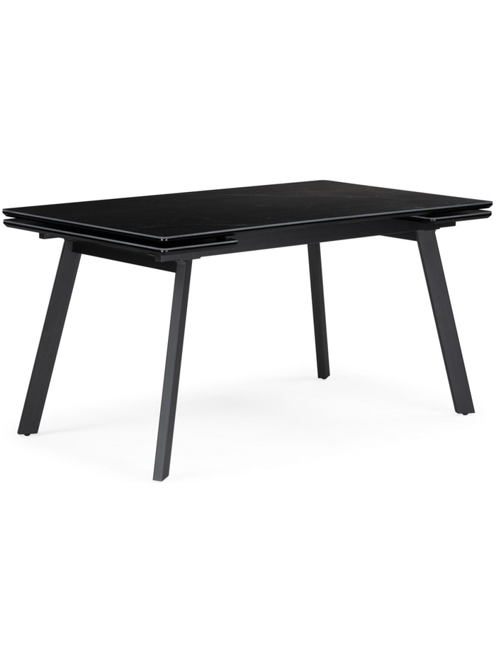 Керамический стол Норман 120(180)х80 shakespeare black / черный