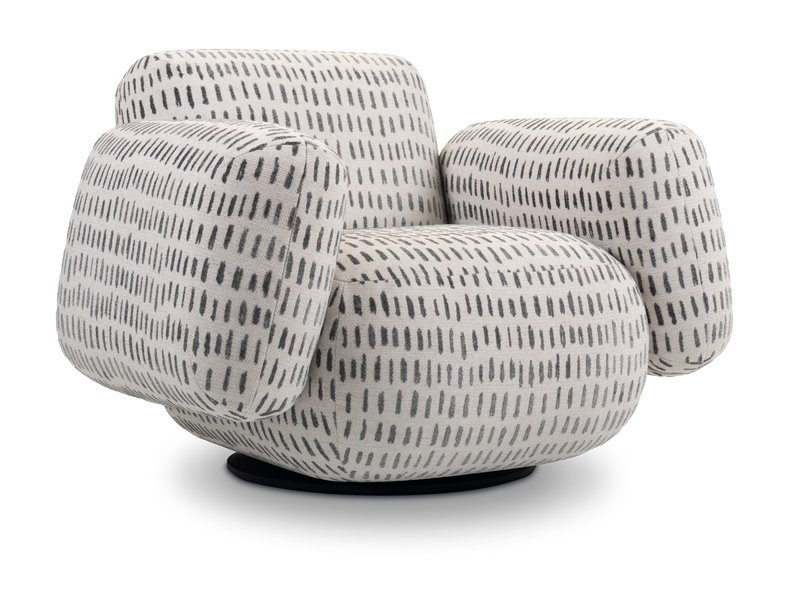 Кресло поворотное Я не минималист Шенилл Серый