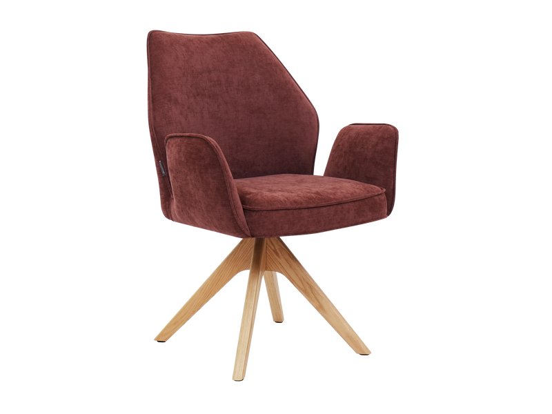 Офисное кресло Клайн Шенилл Терракотовый/Натуральный