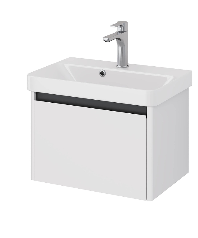 Тумба под раковину Dreja Luxury 55 99.2009 подвесная цвет Белый матовый