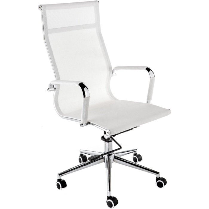 Компьютерное кресло Reus, 54×60×108 см, цвет хром/белый