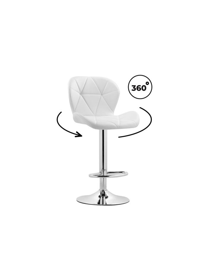 Стул барный Trio white / chrome