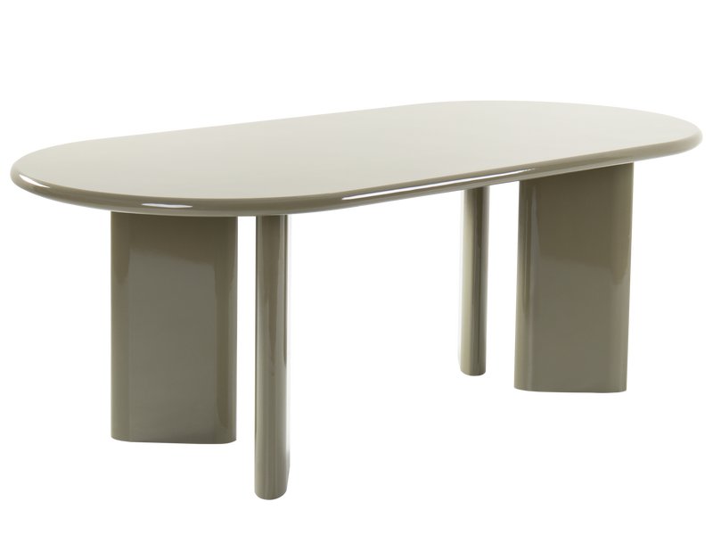 Кухонный стол Алмонт 220x100 Оливковый Глянец