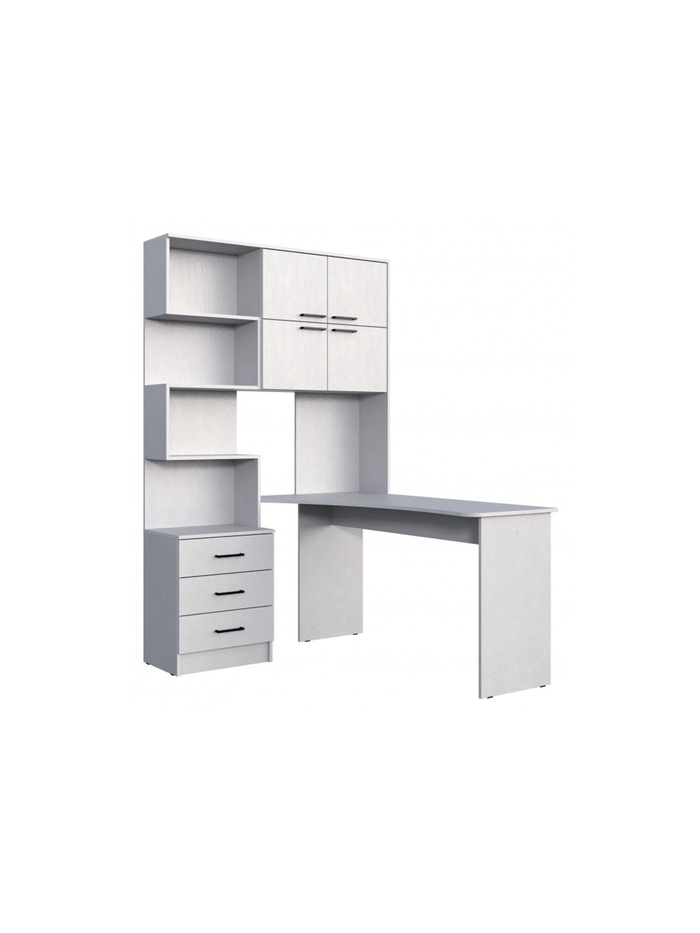 Стол компьютерный Эльброни правый белый