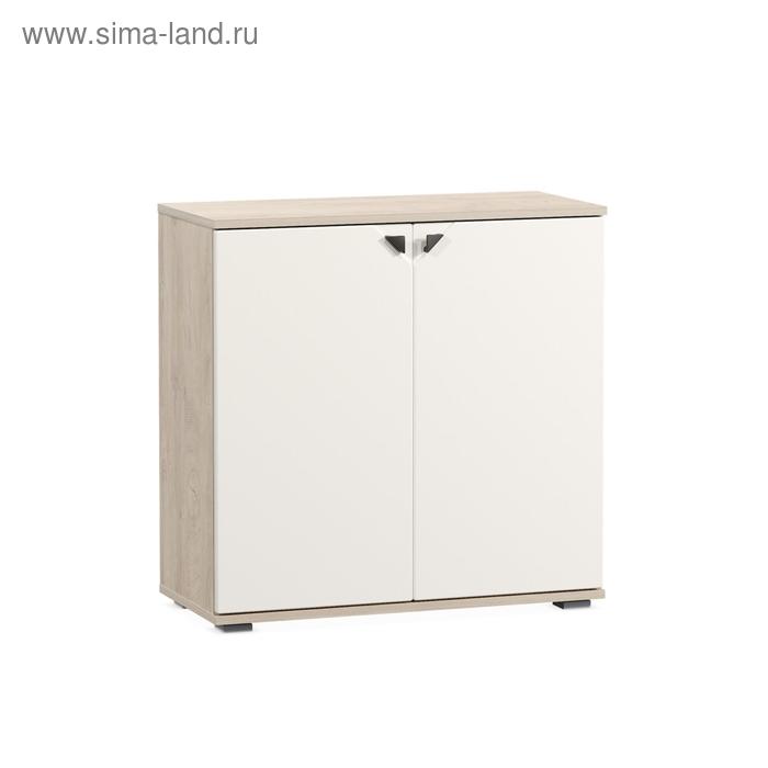 Комод напольный «Бостон 13.115», 768×351×760 мм, цвет дуб элегантный/милк рикамо софт