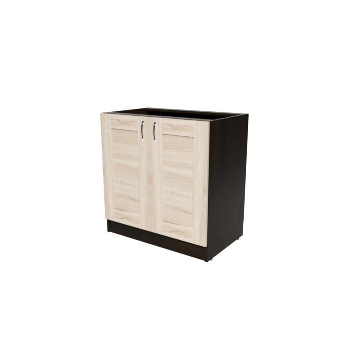 Стол рабочий «Ника», 2 дверцы, 800×450×820 мм, цвет венге/квадро дуб сонома