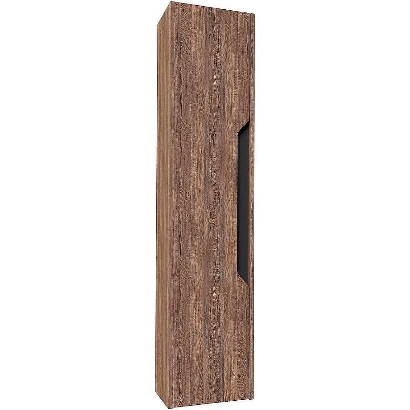 Шкаф пенал Grossman Лайф 32 303202 подвесной цвет Винтажное дерево темное Графит