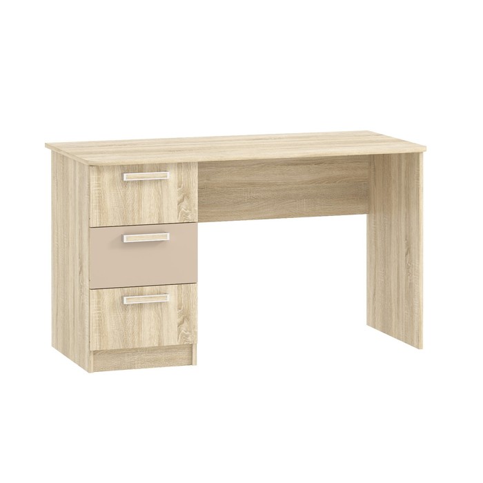 Стол письменный «Акварель», 1300×600×750 мм, цвет капучино/дуб сонома
