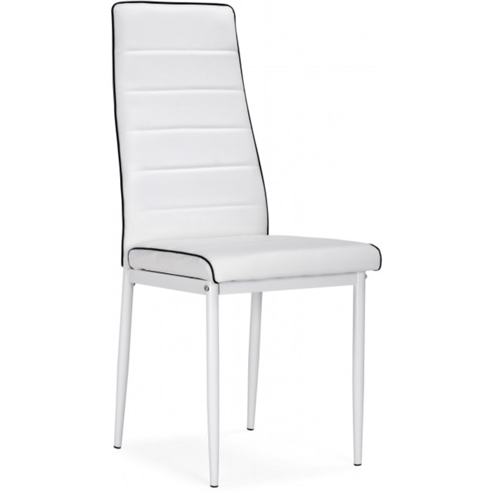 Стул на металлокаркасе DC2-001 металл/экокожа, белый 41x54x97 см