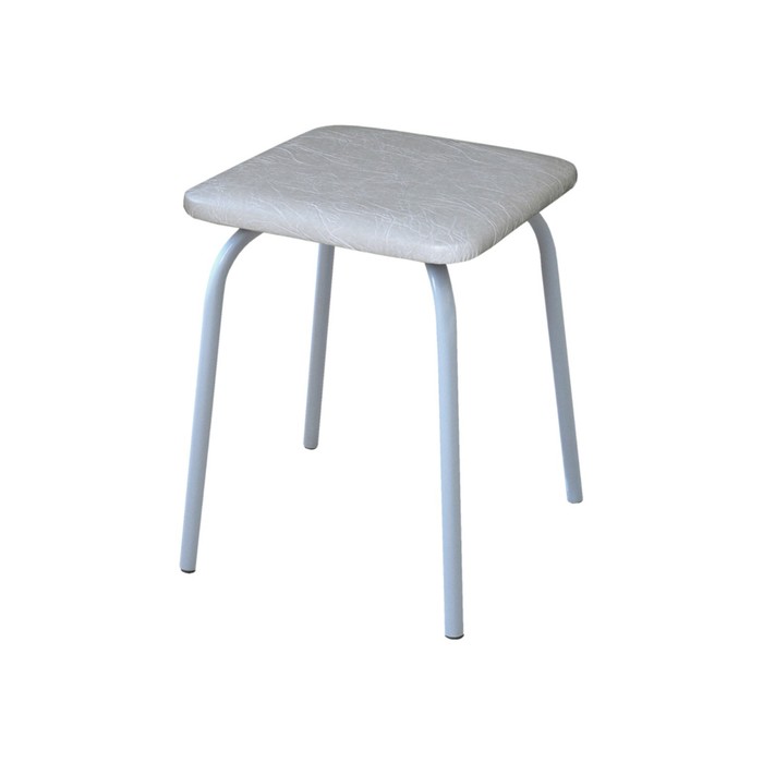 Табурет «ТБ14», 335×335×410 мм, цвет белый/серый