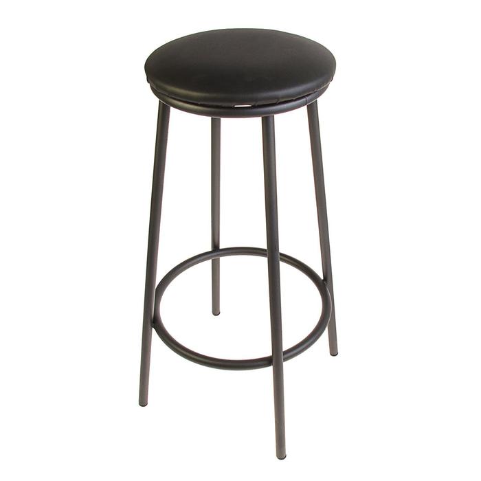 Табурет барный «Клик Мебель. Высокий», искусственная кожа, цвет чёрный