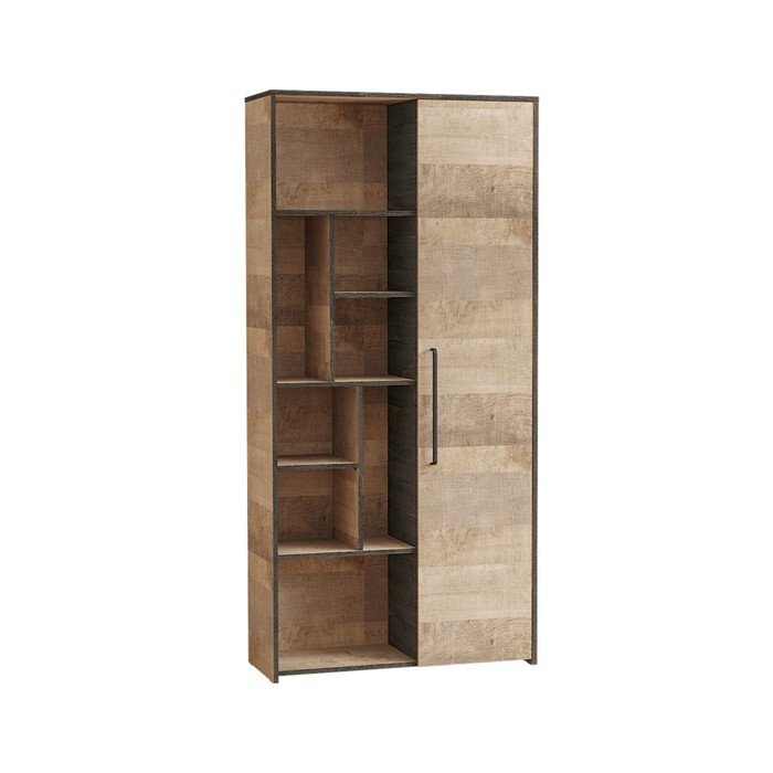 Шкаф - стеллаж «Трувор 13.206», 930×370×1942 мм, цвет дуб гранж песочный/интра