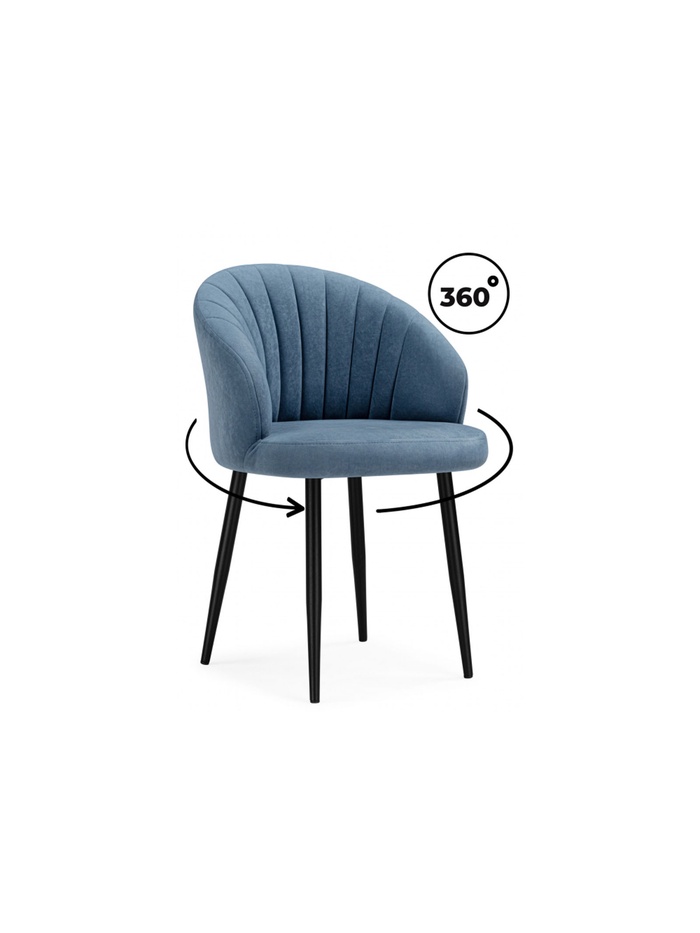 Стул на металлокаркасе Бэнбу крутящийся marseille 30 данс / черный