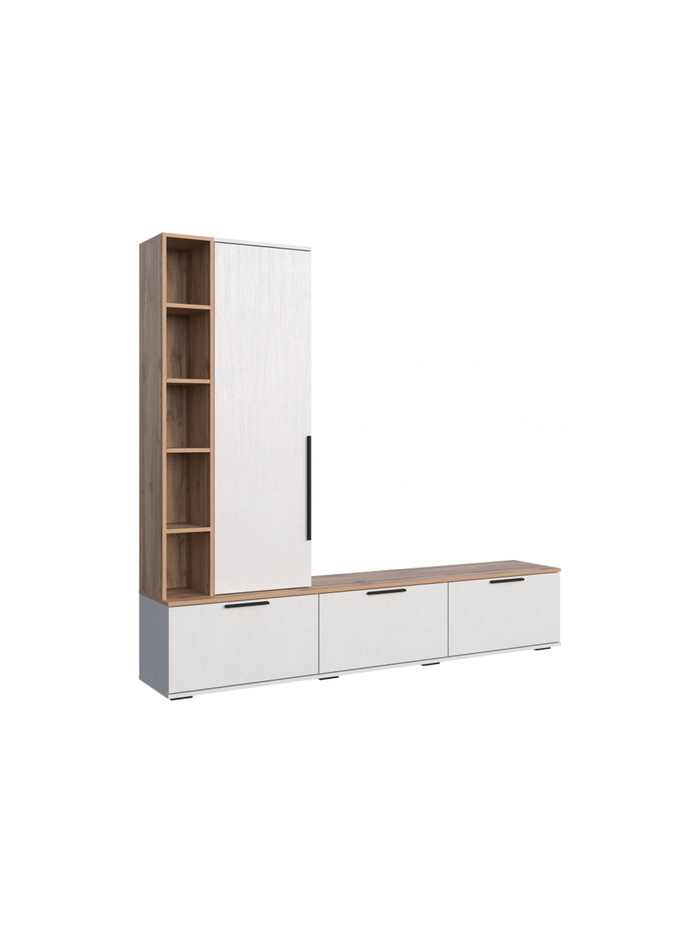 ТВ-тумба Филеста белый / дуб вотан