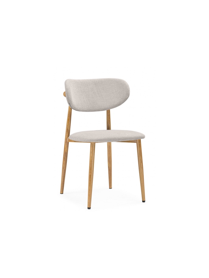 Стул на металлокаркасе Lisbon бежевый / цвет дерева