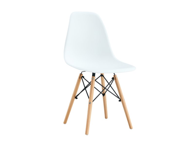 Стул Эймс-3 Белый/Натуральный