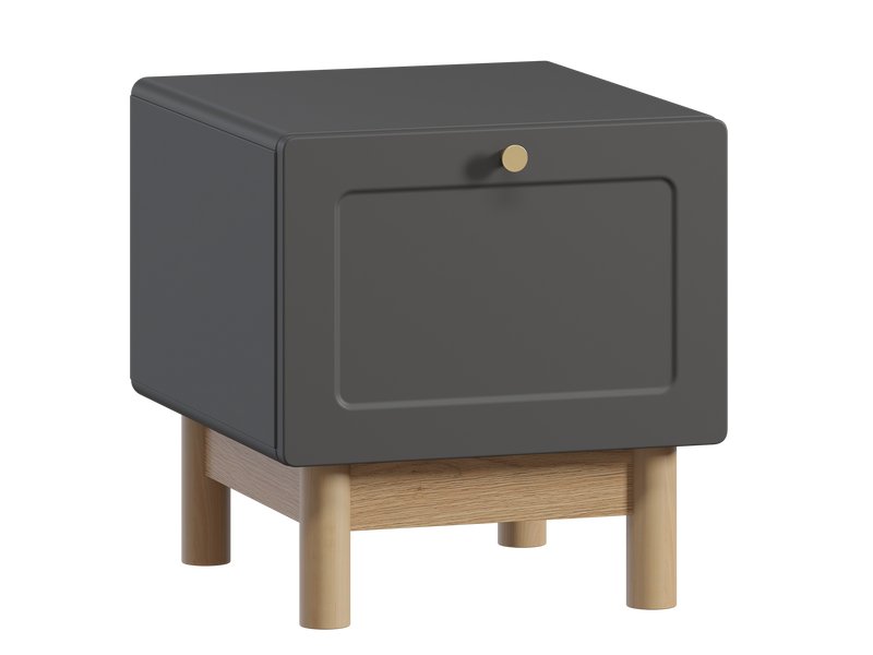 Тумба прикроватная Виклу-1 Grafit Oak