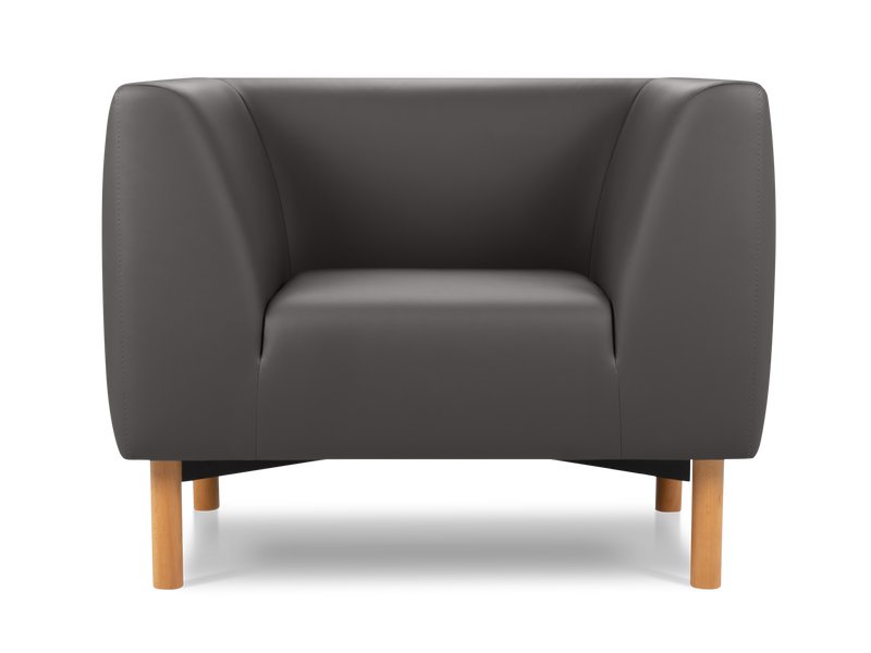 Кресло Риард Экокожа Серый