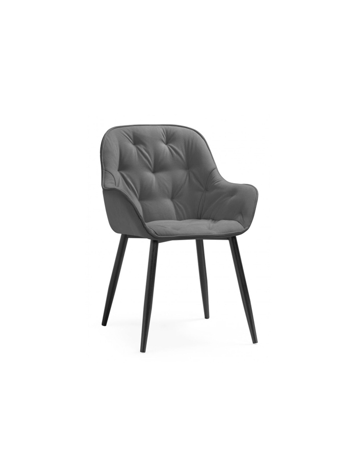 Стул на металлокаркасе Олму серый / черный