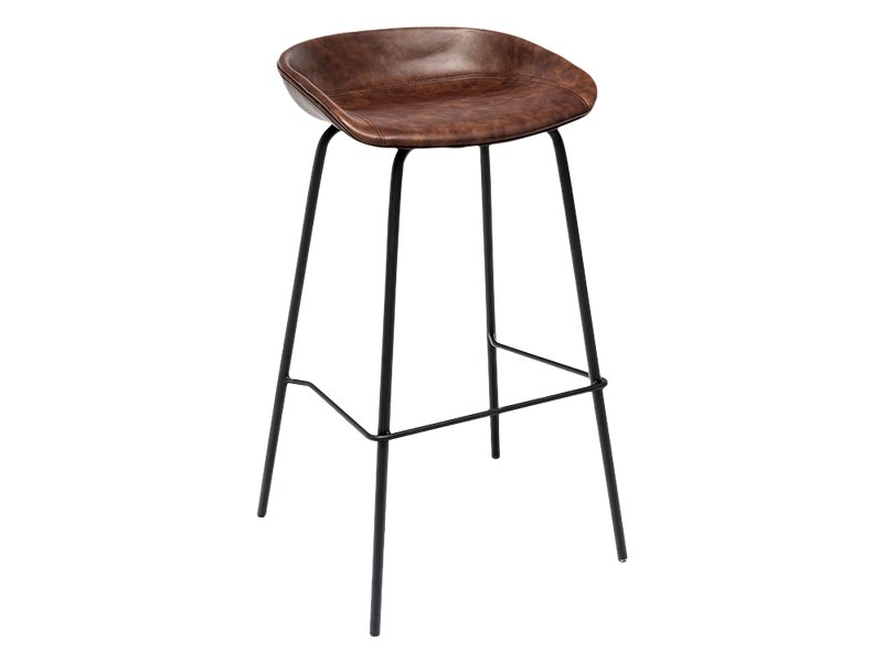 Стул барный Турин Коричневый/Черный