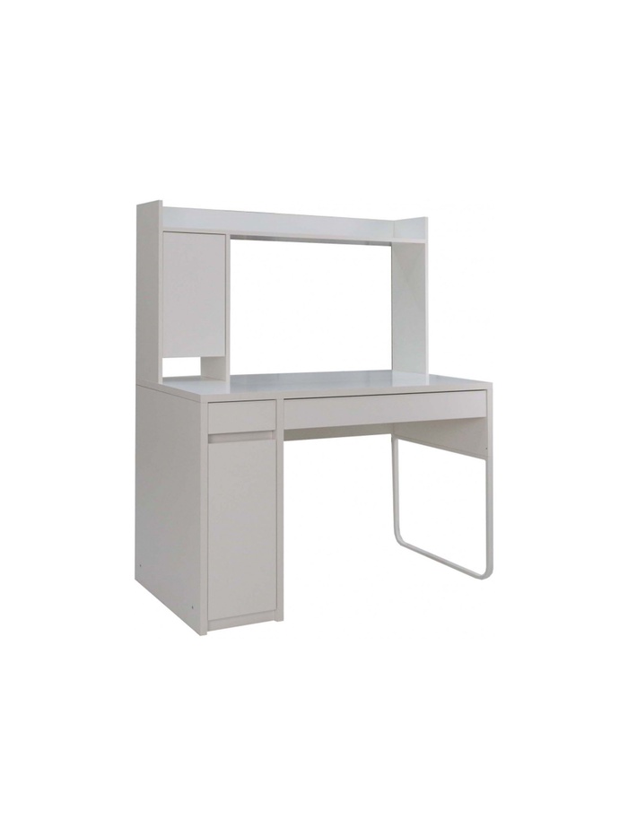 Стол компьютерный Сити-12 белый шелк