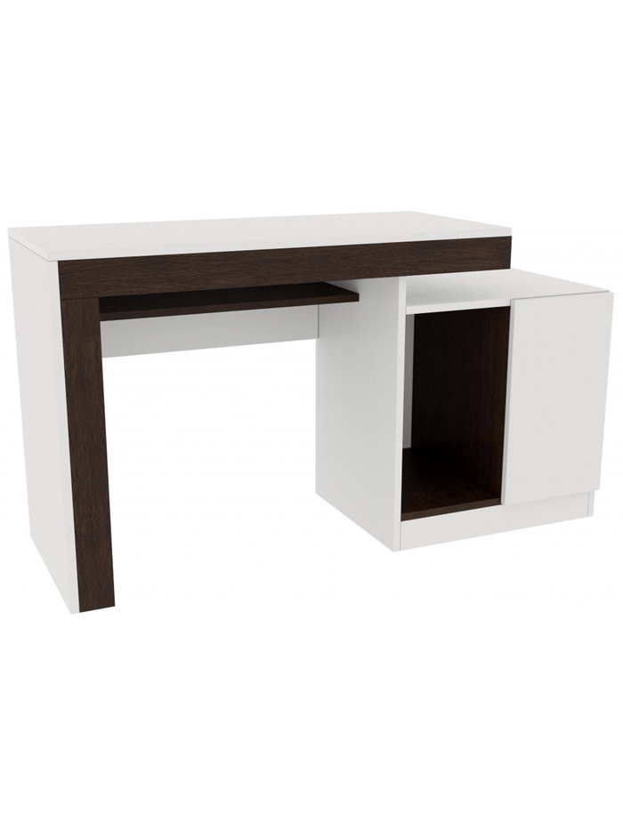 Стол компьютерный Модена белый / венге
