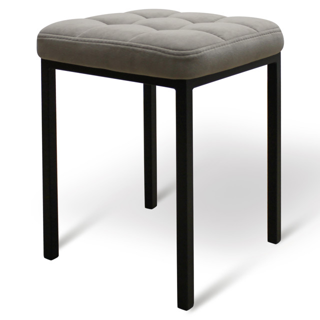 табурет Пуф 350х350х470мм катания какао металл/ткань