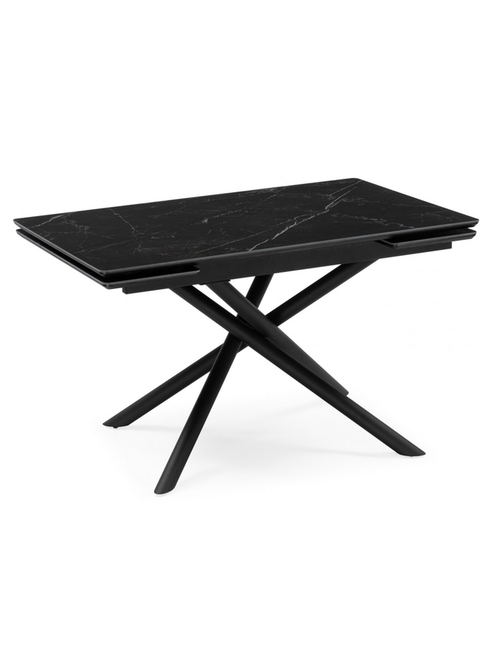 Керамический стол Мэриан 120(180)х80 shakespeare black / черный