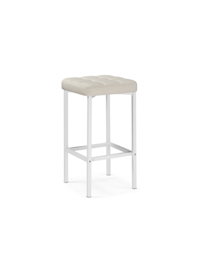 Стул барный Лофт линкольн белый / белый матовый