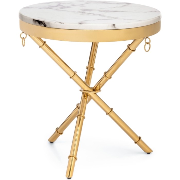 Журнальный стол Monika металл, золотой 50x50x55 см