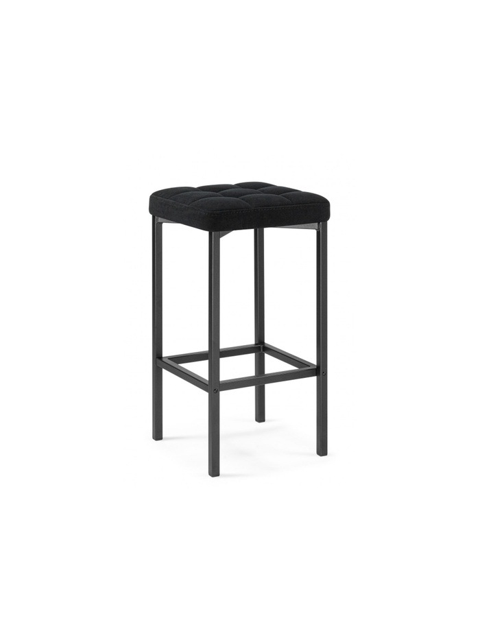 Стул барный Лофт микровелюр катания блэк / черный матовый