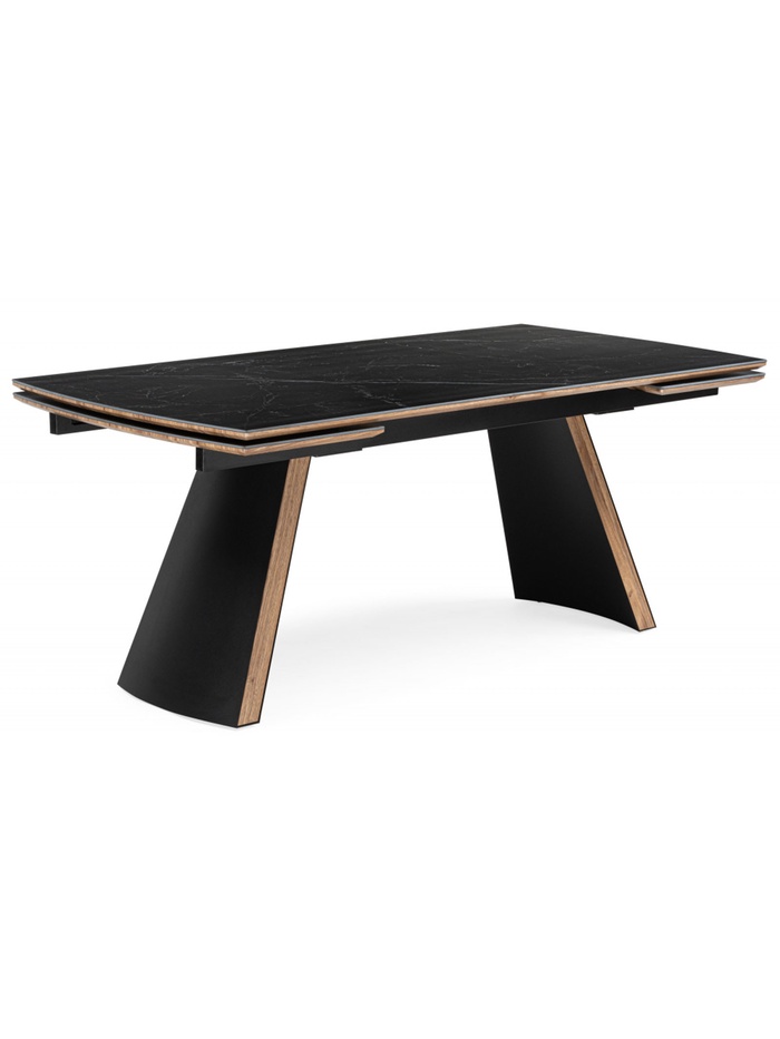 Керамический стол Симмонс 180(260)x90 shakespeare black / черный