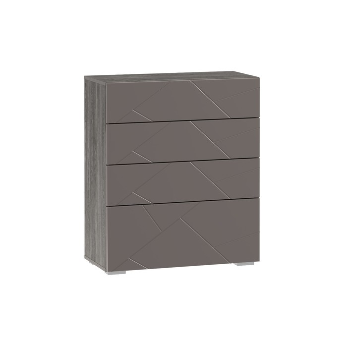 Комод напольный Summit, 802×380×940 мм, цвет ясень анкор тёмный/софт графит МДФ