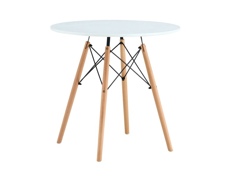 Кухонный стол Эймс 80 Белый/Натуральный